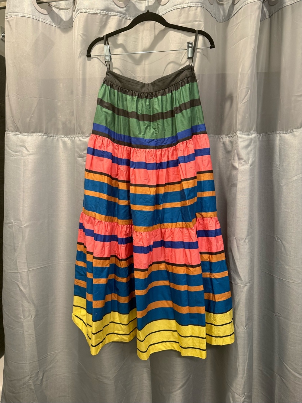 Staud Formentera Stripe Sea Skirt — Multicolor midi skirt - Picture 4 of 4